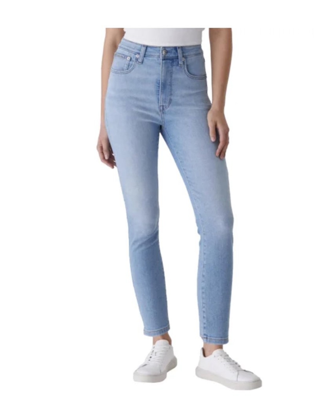 NWT Calvin Klein high rise skinny ankle jeans. Robins Egg Blue (10/30. 27L)